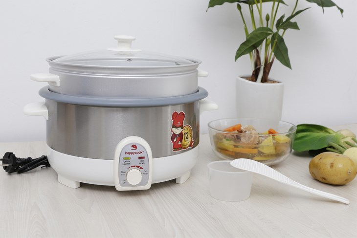 Nồi lẩu điện Happycook HCHP-350ST 3.5 lít thuộc thương hiệu gia dụng uy tín đến từ Việt Nam