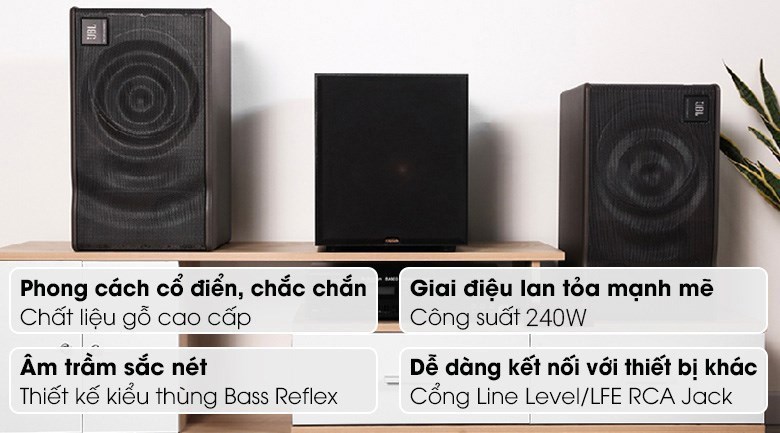 Loa siêu trầm Klipsch SUB100-BK 240W tái tạo âm trầm sắc nét, mạnh mẽ