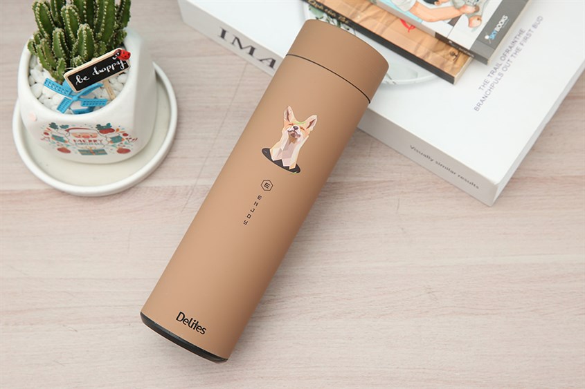 Bình giữ nhiệt inox 500 ml Delites TH05066 có nắp bình làm bằng nhựa PP và gioăng silicone kín hơi tránh rò rỉ hơi nước