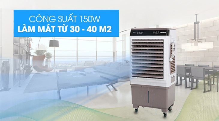 Quạt điều hòa Kangaroo KG50F79 có công suất 150W nên rất phù hợp với không gian từ 30m2 - 40m2