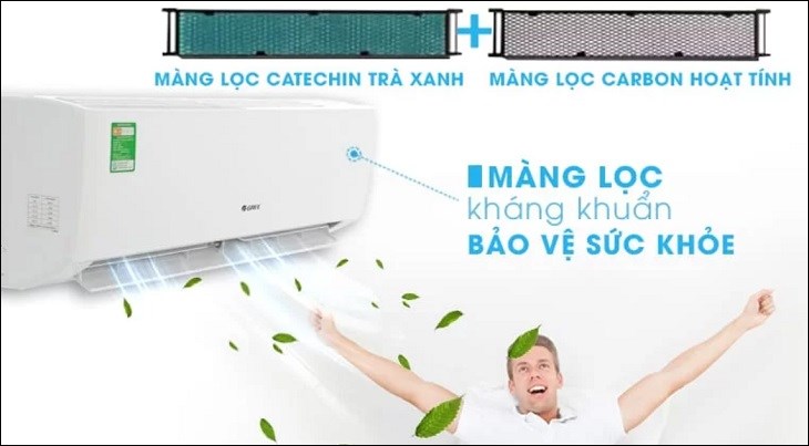 Màng lọc trà xanh Catechin có khả năng khử mùi hôi và loại bỏ được các tác nhân gây bệnh hiệu quả