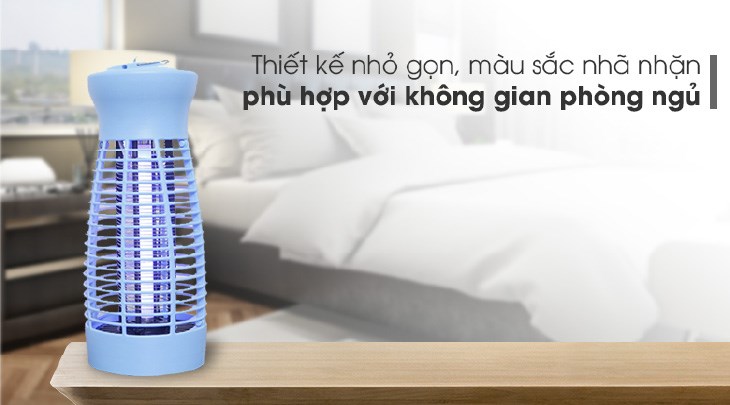 Đèn diệt côn trùng đa năng Comet CM069 có thiết kế nhỏ gọn, đẹp mắt