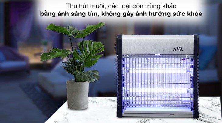 Đèn bắt muỗi AVA JB20E-2X6W vừa có khả năng bắt muỗi tốt, cũng như trang trí