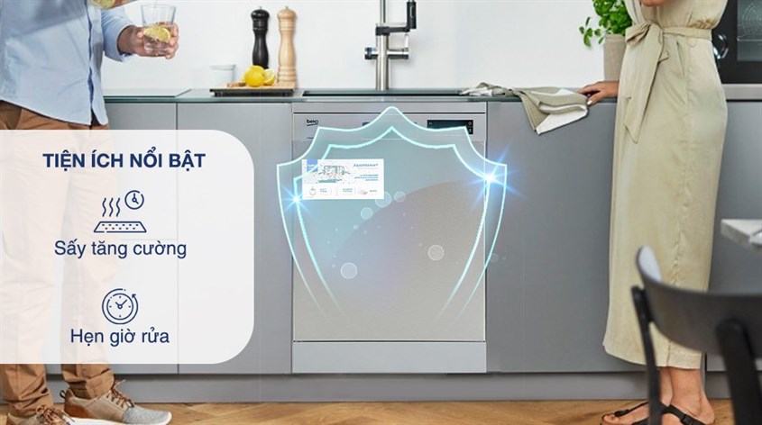 Máy rửa chén độc lập Beko DFN28424X có giá 17.490.000 VND (giá cập nhật ngày 30/12/2022, có thể thay đổi theo thời gian)