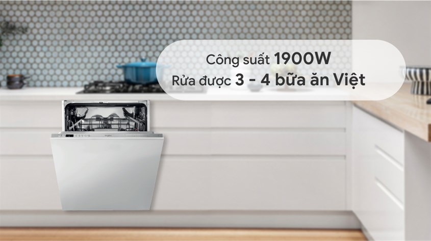 Máy rửa chén âm tủ Whirlpool WIO 3T133P có chất lượng tốt được phân phối tại Điện máy XANH