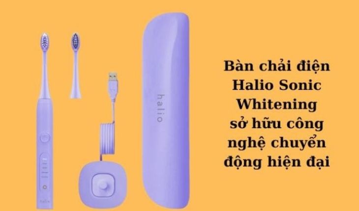 Bàn chải điện Halio Sonic Whitening sở hữu công nghệ chuyển động hiện đại