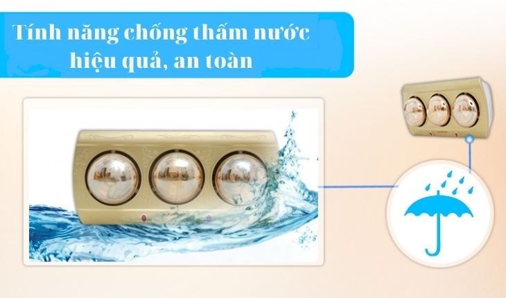 Tính năng chống thấm nước hiệu quả, an toàn