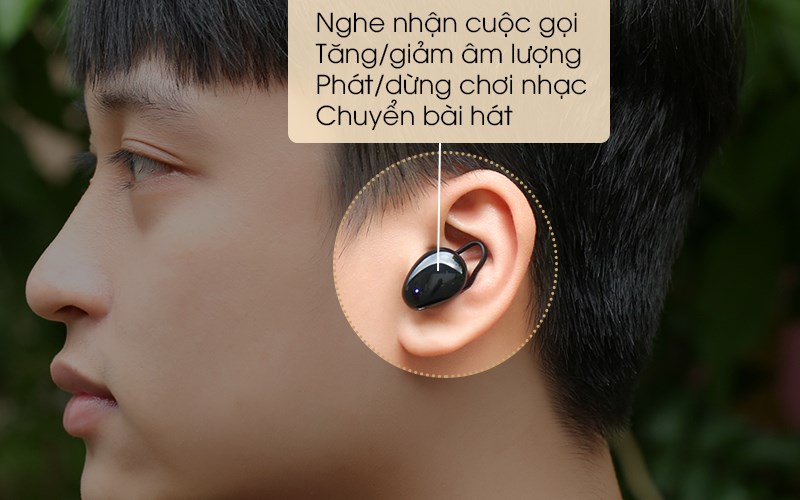 Tai nghe Bluetooth True Wireless Mozard TS11 mini hỗ trợ tính năng điều khiển cảm ứng các thao tác