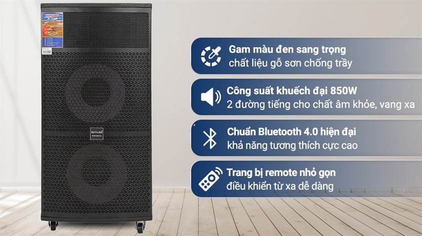 Loa điện karaoke SuYang X-138 850W có mức giá 10.960.000 đồng (cập nhật 06/01/2023)