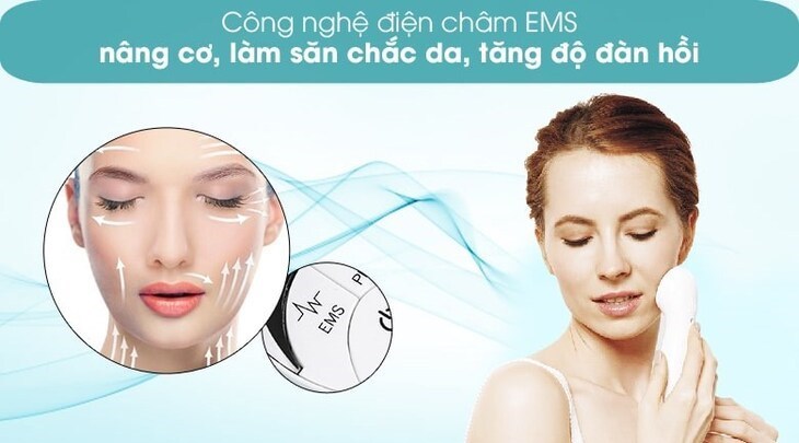 Máy massage phục hồi da Lifetrons EP-100 cùng công nghệ EMS giúp làm săn chắc da và nâng cơ