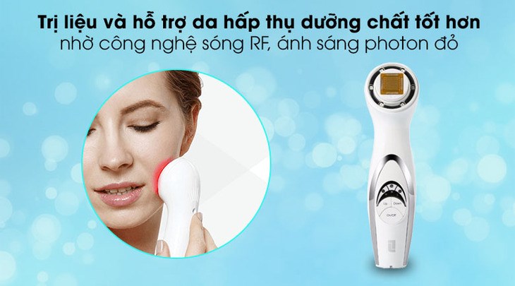 Máy massage nâng cơ và tái tạo da chuyên sâu Lifetrons RF-700 trị liệu da bằng ánh sáng đỏ và sóng RF