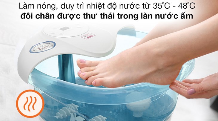 Bồn ngâm chân có thể giúp tránh nứt nẻ chân và làm giảm nguy cơ chấn thương, mang lại cho đôi chân sự thoải mái trong làn nước ấm