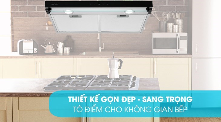 Máy hút mùi âm tủ Hafele HC-BI70B (538.86.095) có kiểu dáng sang trọng, dễ dàng bố trí hài hòa trong mọi không gian bếp