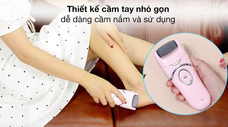 Máy mài gót chân tẩy da chết Rio Beauty PEDI2 có kiểu dáng nhỏ gọn, thuận tiện cầm nắm