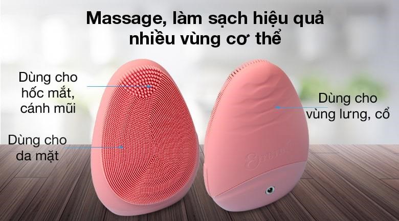 Máy rửa mặt Emmié Facial Cleansing Brush So Sweet giúp massage và làm sạch hiệu quả nhiều vùng cơ thể