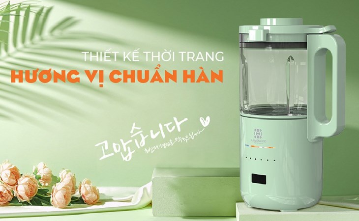 Máy làm sữa hạt Hawonkoo SMH-120-GE công suất nấu 1000W, phục vụ tốt cho nhu cầu nấu ăn hằng ngày