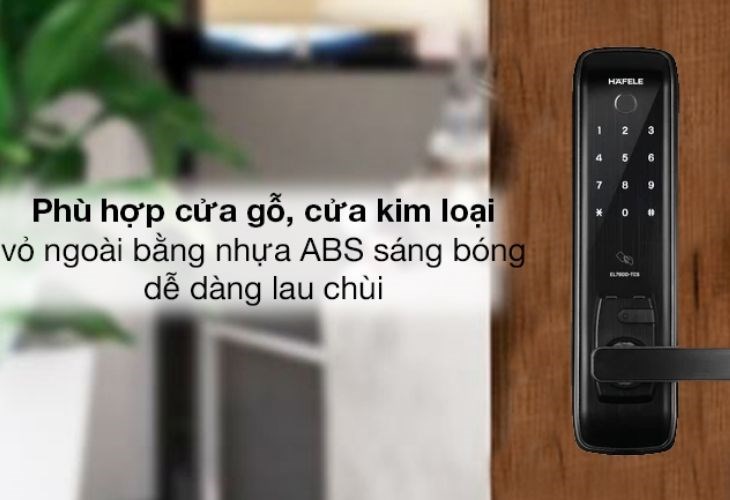 Khóa được làm từ nhựa ABS cho độ bền cao, hạn chế biến dạng