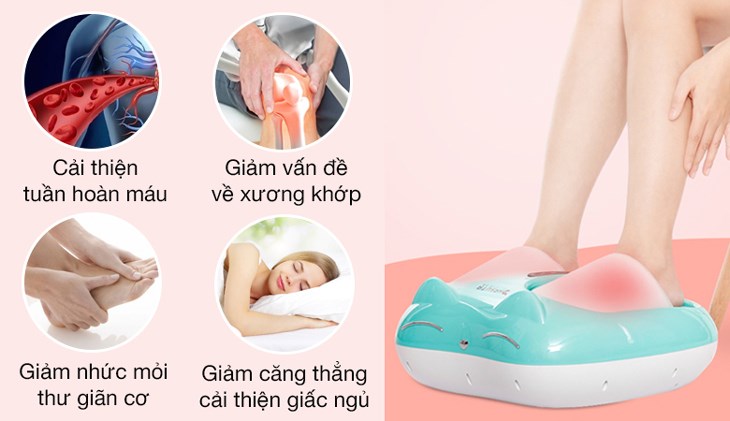 Máy massage chân HASUTA HMF-250 giúp giảm đau mỏi, giải tỏa căng thẳng hiệu quả