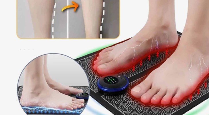 Thảm massage chân hoạt động dựa trên phương pháp xung điện kích thích và công nghệ EMS