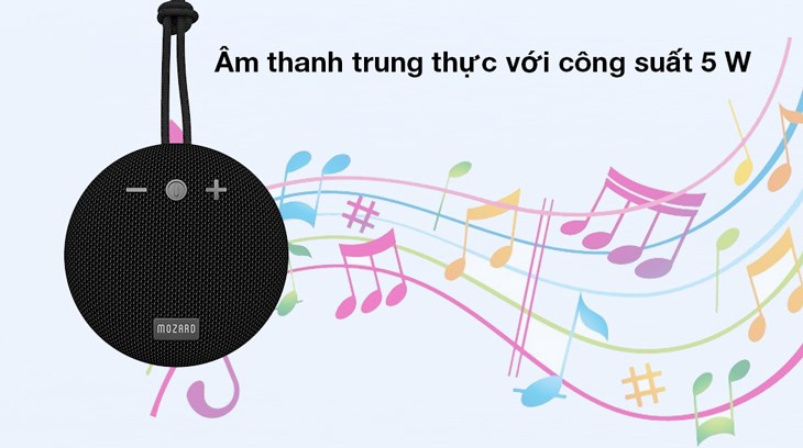 Loa Bluetooth Mozard X21 có chất lượng âm thanh trung thực, phù hợp để làm quà tặng cho bé 7 - 12 tuổi