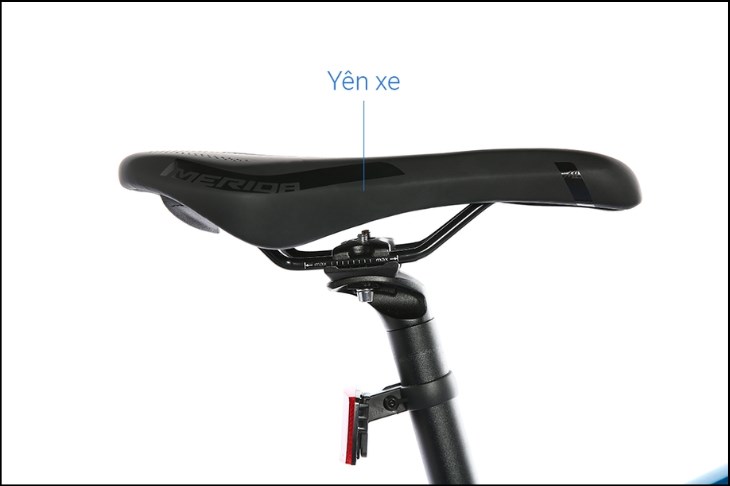 Xe đạp địa hình MTB Merida Victoria 700 27.5 inch Size M có yên xe được bọc da đem lại cảm giác êm ái khi ngồi