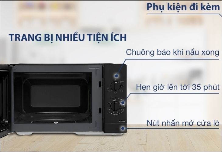 Nên mua lò vi sóng có nướng Panasonic NN-GM34NBYUE 24 lít vì sản phẩm sở hữu nhiều tiện ích, tính năng hiện đại