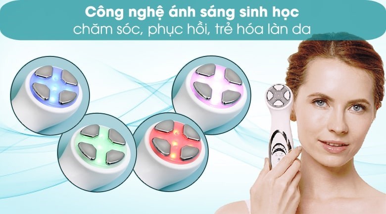 Máy massage phục hồi da Lifetrons EP-100 có ánh sáng xanh dương giúp phục hồi da sau điều trị nám hiệu quả