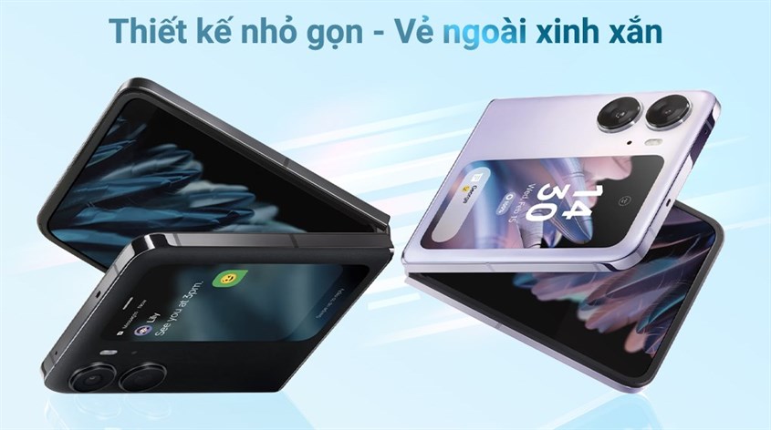 Điện thoại OPPO Find N2 Flip mang thiết kế gập vô cùng thời thượng và đẳng cấp