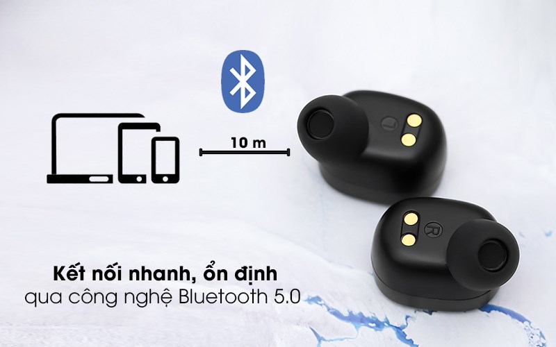 Tai nghe Bluetooth True Wireless Mozard TS13 có khả năng ghép nối lên đến 10 m