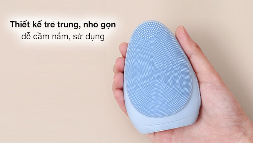 Máy rửa mặt Emmié Facial Cleansing Brush Purple Don't Lie gây ấn tượng với gam màu tím trẻ trung và bắt mắt