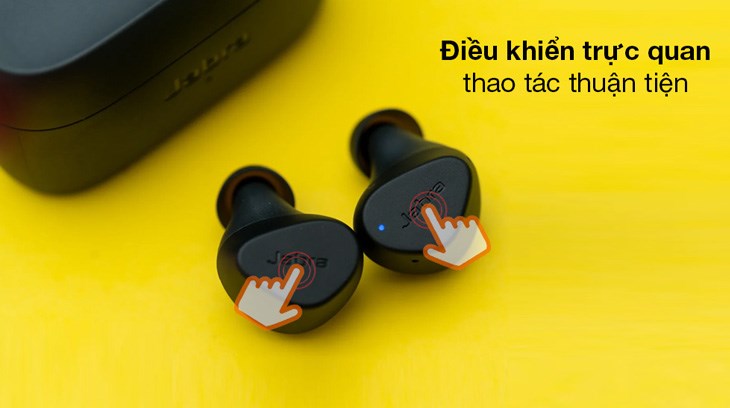 Tai nghe Bluetooth True Wireless Jabra Elite 2 được trang bị tính năng cảm ứng, giúp người dùng có thể thao tác điều khiển nhanh hơn