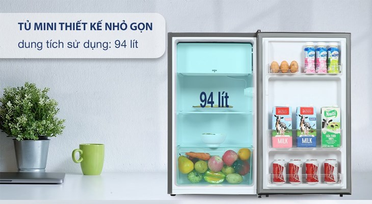 Tủ lạnh Electrolux 94 Lít EUM0930AD-VN thiết kế nhỏ gọn với dung tích 94 lít
