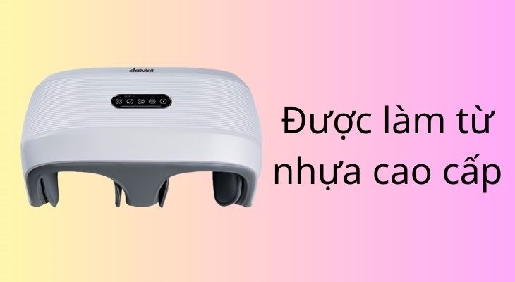 Máy massage chân Daikiosan DVMC-00005 được làm từ nhựa cao cấp có độ bền cao, chống va đập tốt