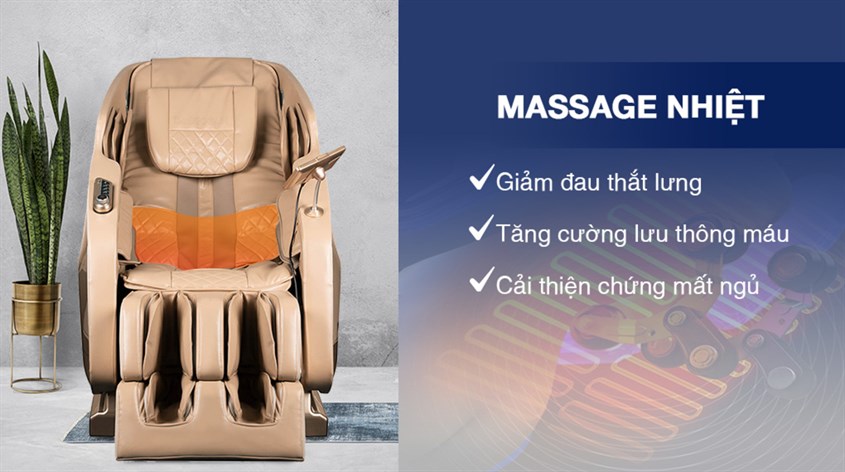 Giảm các cơn đau hiệu quả nhờ massage nhiệt hồng ngoại