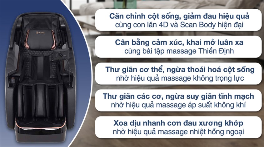 Lợi ích khi sử dụng ghế massage Fuji Luxury FJ S99 Cullian