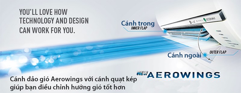 AEROWINGs đẩy luồng gió đi sâu và xa hơn