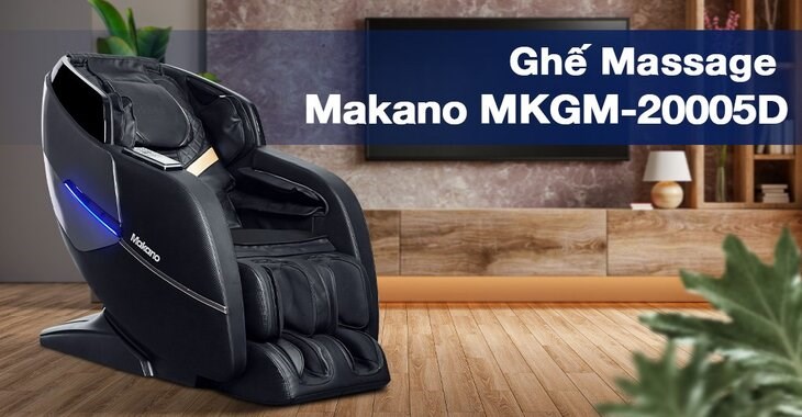 Ghế Massage Makano MKGM-20005D nhã nhặn, thanh lịch trong gam màu tối 