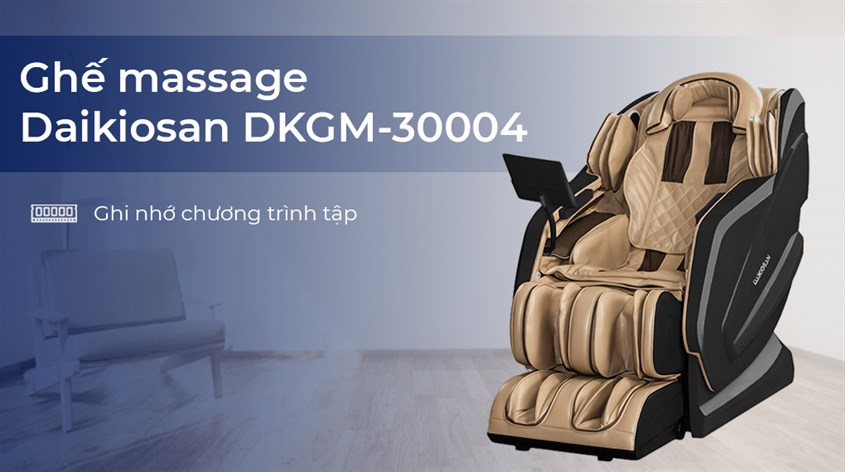 Tính năng ghi nhớ chương trình tập vô cùng tiện lợi trên Ghế Massage Daikiosan DKGM-30004