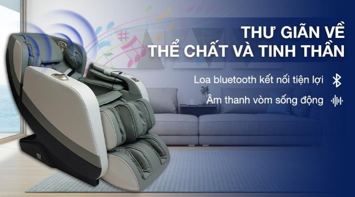 Khả năng kết nối bluetooth có thể giúp nghe nhạc thư giãn trong quá trình massage