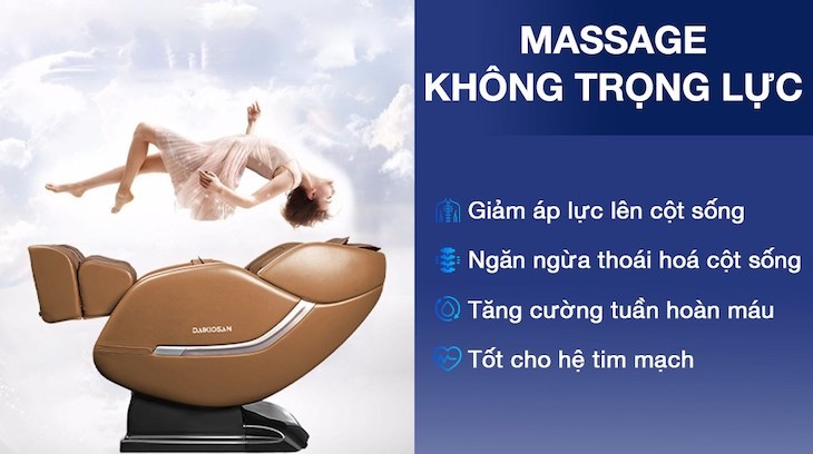 Ghế Massage Daikiosan DKGM-10003 giúp thư giãn toàn thân, chăm sóc sức khỏe tốt