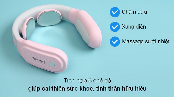 Máy massage cổ, vai, gáy HASUTA HMN-160 được tích hợp 3 chế độ massage, đáp ứng nhu cầu cải thiện sức khỏe của người dùng