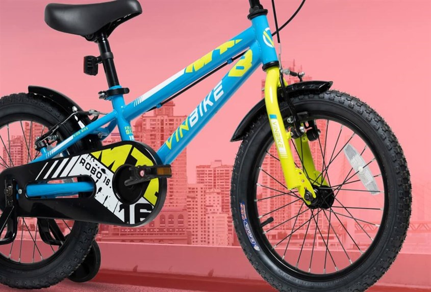 Xe đạp trẻ em Vinbike Youth Robo có khung được làm từ thép không gỉ, chắc chắn giúp chịu tải trọng tốt 