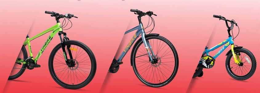 Vinbike sở hữu các dòng xe đạp đường phố, xe đạp địa hình, xe đạp trẻ em, mang đến nhiều sự lựa chọn cho khách hàng