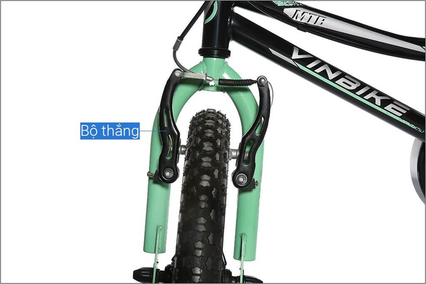 Xe đạp trẻ em Vinbike Youth Prince sở hữu hệ thống phanh vành có sự chính xác và độ an toàn cao