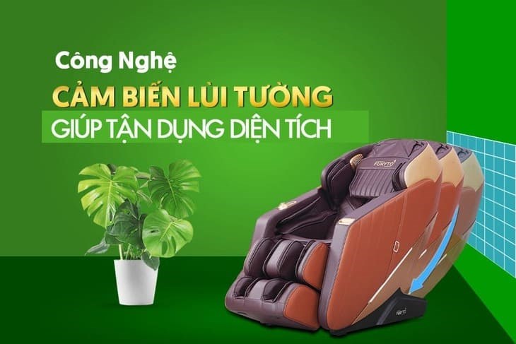 Công nghệ cảm ứng lùi tường giúp tận dụng diện tích, phù hợp dùng trong những căn phòng nhỏ hẹp