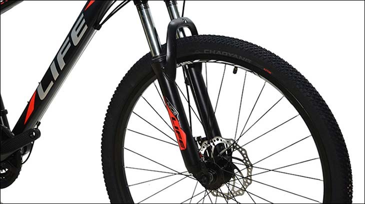 Xe đạp địa hình MTB Life 26 x 26 inch được trang bị bánh xe có kích thước 26 inch giúp xe di chuyển vững vàng