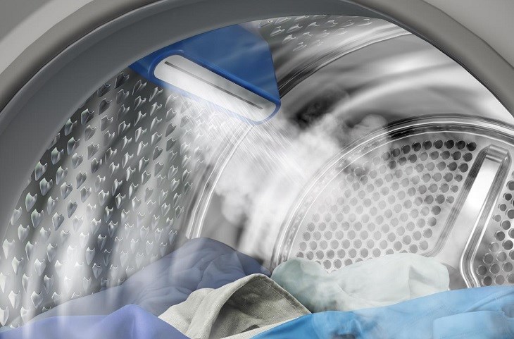 Công nghệ sấy hơi nước SteamCure có tác dụng làm giảm mùi hôi và giảm nhăn quần áo mà không cần phải giặt