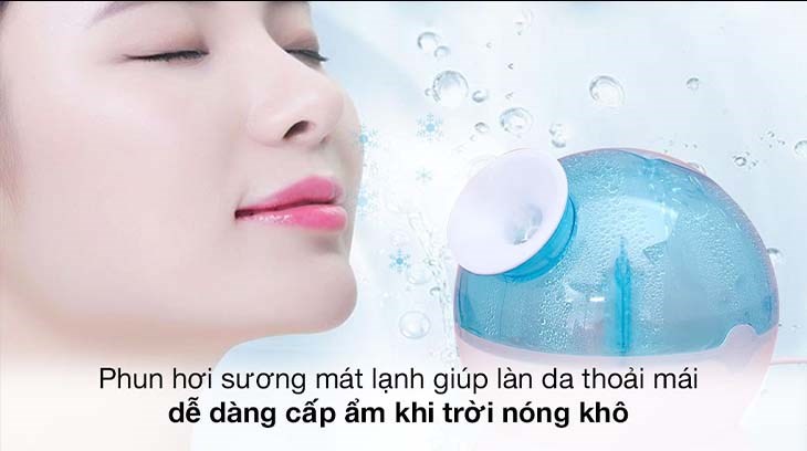 Máy xông hơi mặt lạnh K.SKIN KD23316 sở hữu chế độ phụn sương mát lạnh giúp làn da thoải mái, cấp ẩm trong thời tiết khô nóng