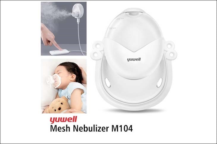 Máy xông khí dung siêu nhỏ Yuwell M104 có thể được sử dụng an toàn cho trẻ nhỏ 