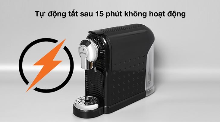 Máy pha cà phê Espresso Perfetto P.08 Đen tự động tắt sau 15 phút không hoạt động giúp tiết kiệm điện năng